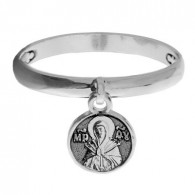 Кольцо "Семистрельная Божия Матерь" из серебра 925 пробы с чернением фото