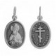 Именная подвеска "Святая Екатерина" из серебра 925 пробы с чернением