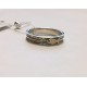 Кольцо "Господи помилуй" ("Кирие Элейсон")  с черным бриллиантом рыбкой Христовой IXTIS из серебра 925 пробы и золота 585 пробы