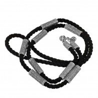 Текстильный шнур с 90-м псалмом из серебра 925 пробы фото