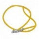 Хлопчатобумажный желтый шнурок из серебра 925 пробы с родированием