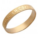 Религиозное кольцо из красного золота 585 пробы