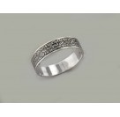 Религиозное кольцо из серебра 925 пробы с чернением