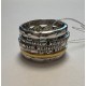 Кольцо "Царю Небесный" с сапфирами из серебра 925 пробы с позолотой