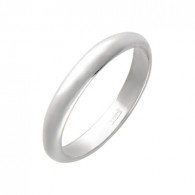 Обручальное кольцо из серебра 925 пробы фото