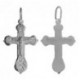 Крест "Спаси и сохрани" из серебра 925 пробы с платиновым покрытием