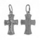 Крест из серебра 925 пробы с платиновым покрытием