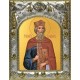 Икона Владимир Равноапостольный Великий князь в серебряном окладе