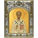 Икона Иоанн Златоуст в серебряном окладе