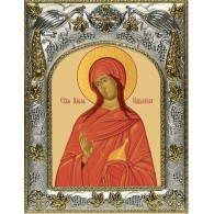Икона Мария Магдалина в серебряном окладе фото