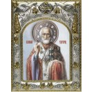 Икона освященная "Николай Чудотворец, архиепископ Мир Ликийских", 14x18 см арт.27619