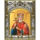 Икона Владимир 2 равноапостольный великий князь в серебряном окладе