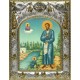 Икона Симеон Верхотурский праведный в серебряном окладе