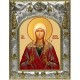 Икона  Виктория Кордубская святая мученица в серебряном окладе