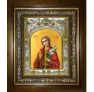 Икона освященная "Мирослава Константинопольская, мученица", в киоте 20x24 см