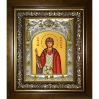 Икона освященная "Михаил Муромский князь, благоверный", в киоте 20x24 см фото