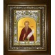 Икона освященная "Григорий Синаит, преподобный", в киоте 20x24 см
