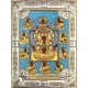 Икона освященная "Курско-Коренная икона Божией Матери (Знамение)", 18x24 см, со стразами