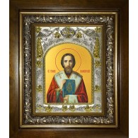 Икона освященная "Тихон Амафунтский, епископ", в киоте 20x24 см фото
