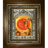 Икона освященная "Илия (Илья) Пророк", в киоте 20x24 см фото