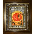 Икона освященная "Илия (Илья) Пророк", в киоте 20x24 см