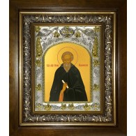 Икона освященная "Никон Радонежский преподобный, игумен", в киоте 20x24 см фото