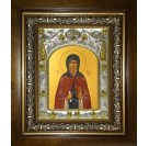 Икона освященная "Моисей Угрин (венгр), Печерский, преподобный", в киоте 20x24 см