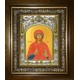 Икона освященная "Раиса Александрийская", в киоте 20x24 см