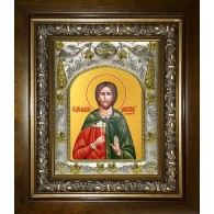 Икона освященная "Максим Доростольский, Озовийский, мученик", в киоте 20x24 см фото