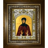 Икона освященная "Марина Берийская (Македонская), преподобная", в киоте 20x24 см фото