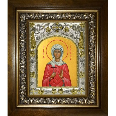 Икона освященная "Ирина Аквилейская, мученица", в киоте 20x24 см фото