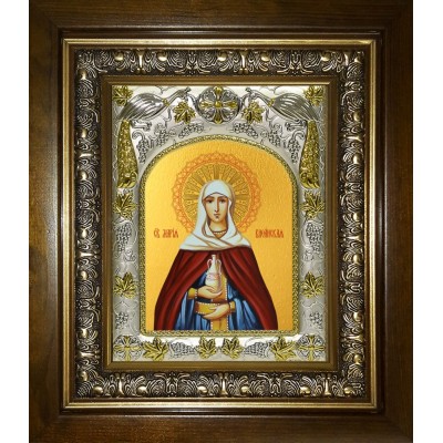 Икона освященная "Мария Вифанская, сестра Лазаря Четверодневного, праведная", в киоте 20x24 см фото