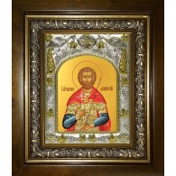 Икона освященная "Максим (Виктор) Фракийский, мученик", в киоте 20x24 см фото