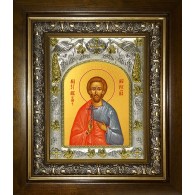 Икона освященная "Максим Маркианопольский (Мизийский), мученик", в киоте 20x24 см фото