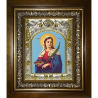 Икона освященная "Лукия Сиракузская, мученица ", в киоте 20x24 см фото