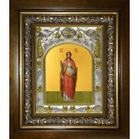 Икона освященная "Лукия Сиракузская, мученица ", в киоте 20x24 см фото