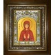 Икона освященная "Лия праведная, праматерь", в киоте 20x24 см