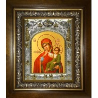 Икона освященная "Отрада и Утешение, икона Божией Матери", в киоте 20x24 см фото