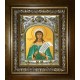 Икона освященная "Серафима дева мученица", в киоте 20x24 см