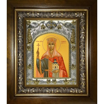 Икона освященная "Тамара благоверная царица", в киоте 20x24 см фото