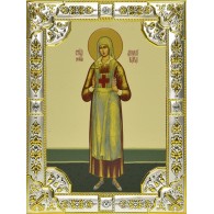Икона освященная "Аполлинария Тупицына мученица", 18x24 см, со стразами фото
