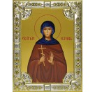 Икона освященная "Евгения Римская великомученица", 18x24 см, со стразами