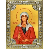 Икона освященная "Лариса", 18x24 см, со стразами фото