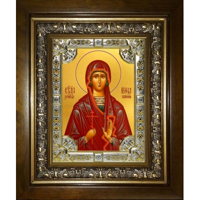 Икона освященная "Ирина Коринфская мученица", в киоте 24x30 см фото