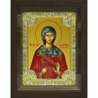 Икона освященная "Марина Антиохийская великомученица", в киоте 24x30 см фото