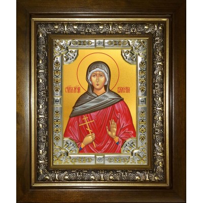 Икона освященная "Валерия",в киоте 24x30 см фото