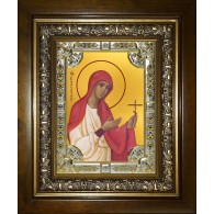 Икона освященная "Валентина Кесарийская мученица", в киоте 24x30 см фото