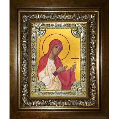 Икона освященная "Валентина Кесарийская мученица", в киоте 24x30 см фото