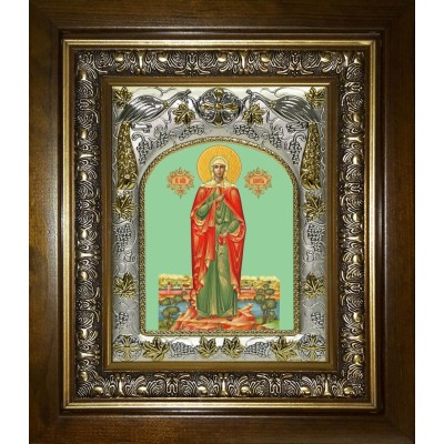 Икона освященная "Валерия мученица",в киоте 20x24 см фото