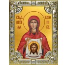 Икона освященная "Вероника праведная", 18x24 см, со стразами